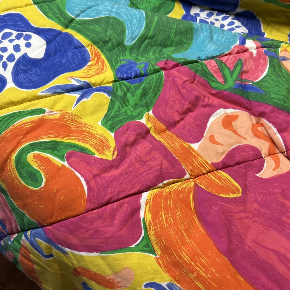 Ralph Lauren Twin Comforter Costa Paradiso 80's Colorful Vibrant Retro Vintage